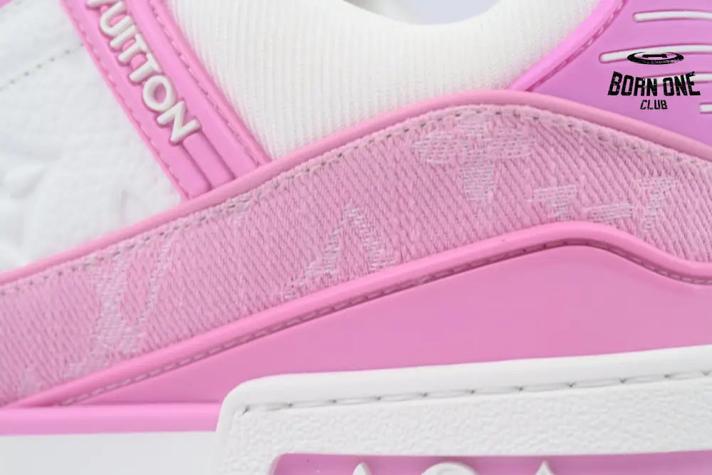 Louis Vuitton Trainer White Pink Cowboy