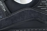 Louis Vuitton Trainer Sneaker Denim Black 1AHSZE