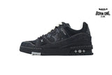 Louis Vuitton Trainer Sneaker Denim Black 1AHSZE