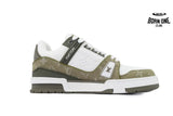 Louis Vuitton Trainer Sneaker Military Green Cowboy