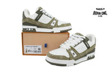 Louis Vuitton Trainer Sneaker Military Green Cowboy