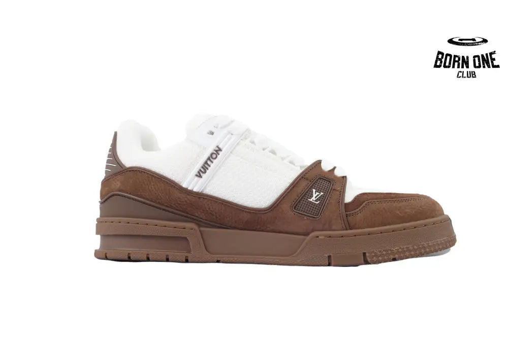 Louis Vuitton Trainer White Brown