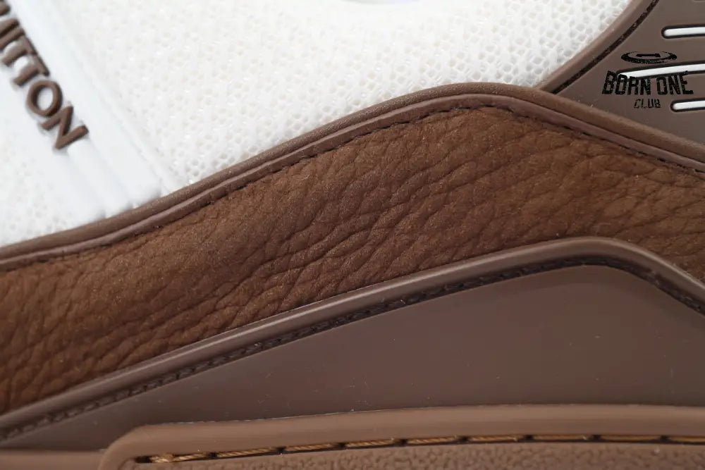Louis Vuitton Trainer White Brown