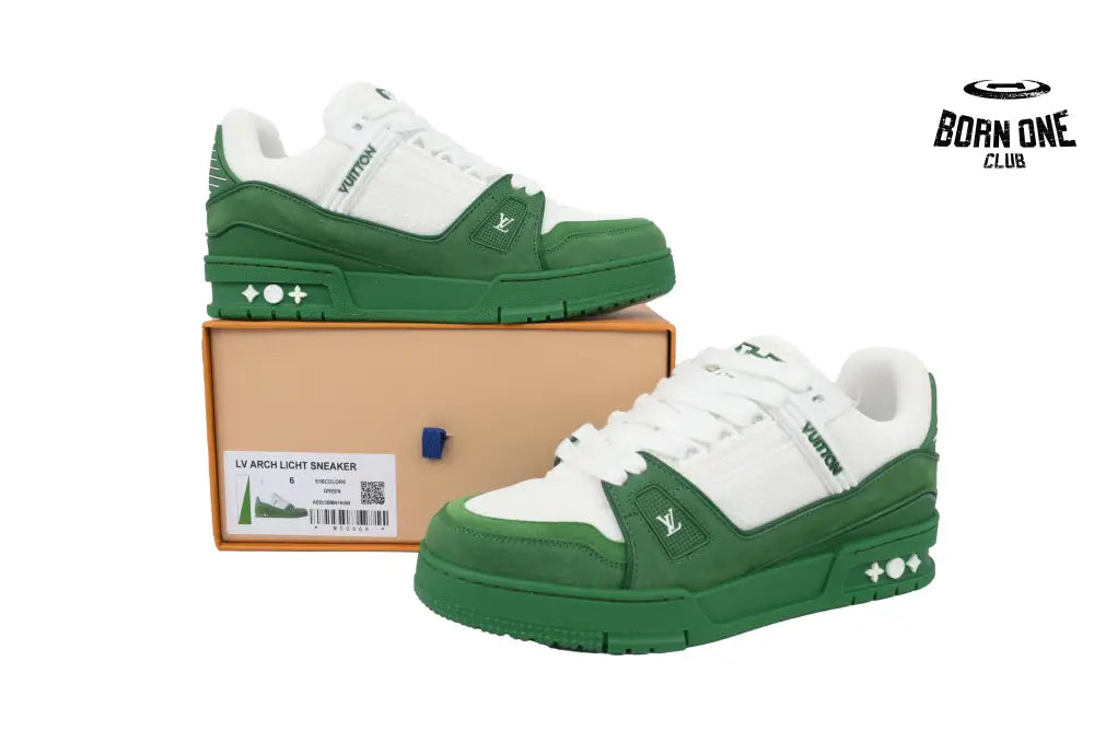 Louis Vuitton Trainer White Green