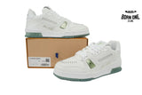 Louis Vuitton Trainer White Green Rivets