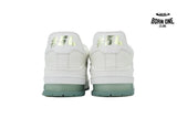 Louis Vuitton Trainer White Green Rivets