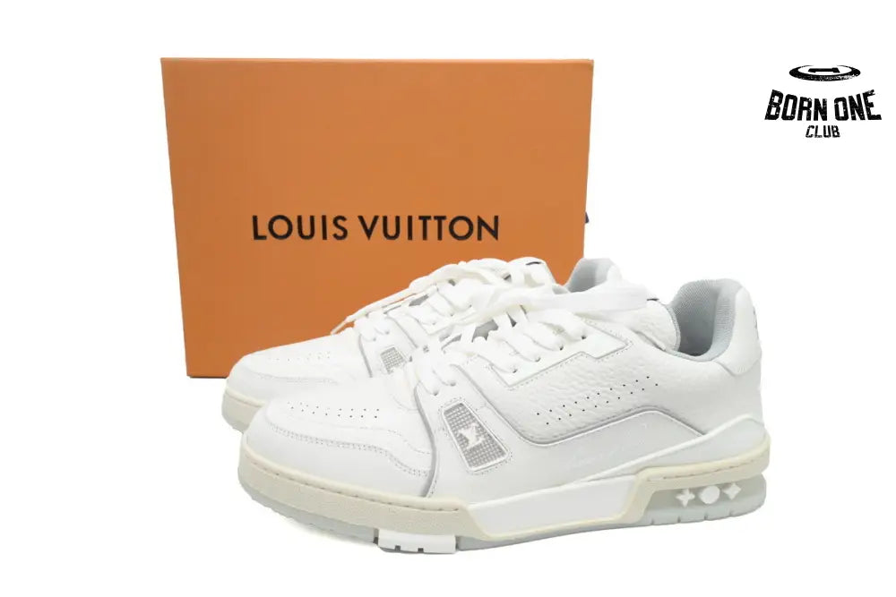 Louis Vuitton Trainer White Litchi Pattern FD0221
