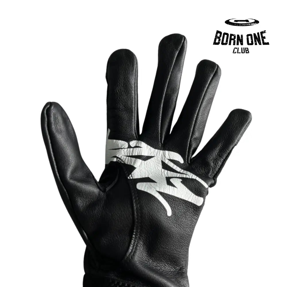 Luva Corteiz Genuine Cowhide Black Leather