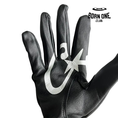 Luva Corteiz Genuine Cowhide Black Leather