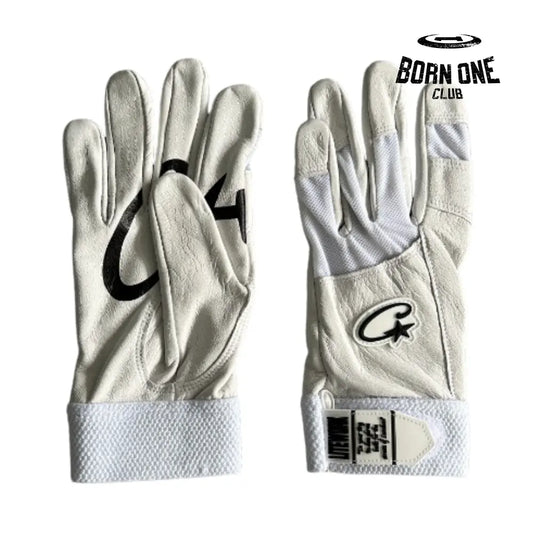 Luva Corteiz Genuine Cowhide White Leather