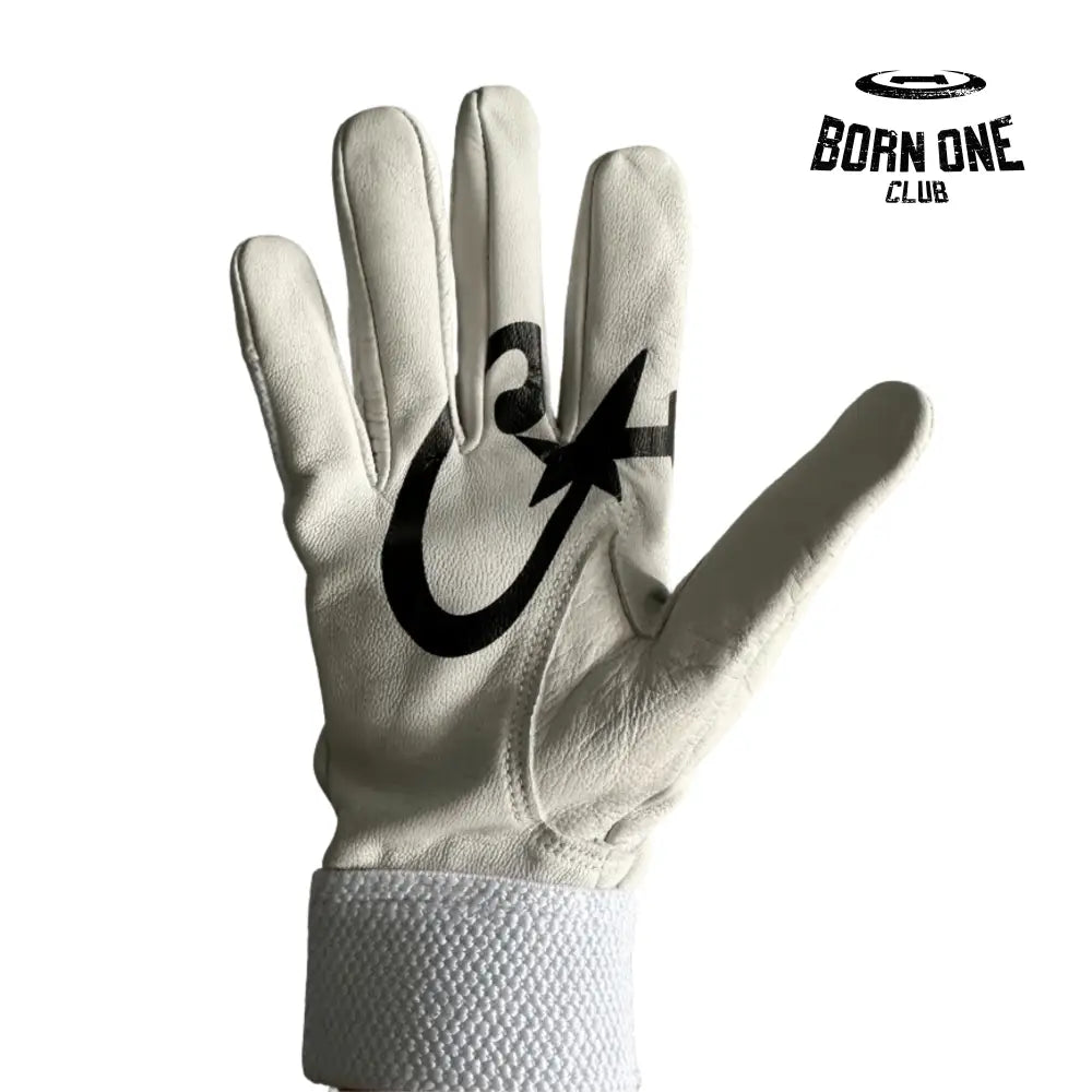 Luva Corteiz Genuine Cowhide White Leather