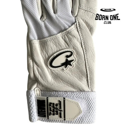 Luva Corteiz Genuine Cowhide White Leather