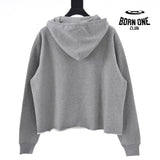 Maison Margiela Logo Print Hoodie in Grey Moletom