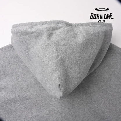 Maison Margiela Logo Print Hoodie in Grey Moletom