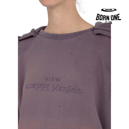 Maison Margiela Reverse logo hooded sweatshirt Moletom