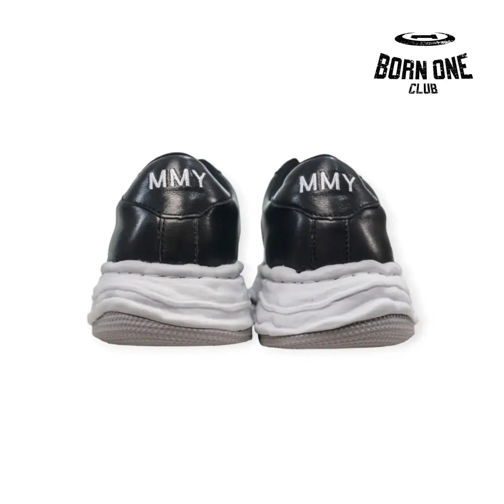 Maison Mihara Yasuhiro Wayne Sole Leather Low-top Sneaker Black White