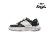 Maison Mihara Yasuhiro Wayne Sole Leather Low-top Sneaker Black White