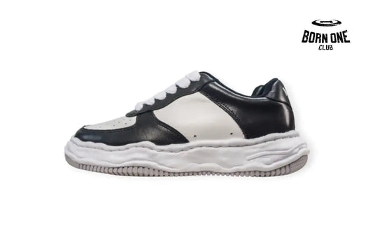 Maison Mihara Yasuhiro Wayne Sole Leather Low-top Sneaker Black White