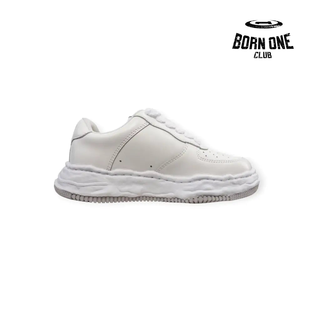 Maison Mihara Yasuhiro Wayne Sole Leather Low-top Sneaker White