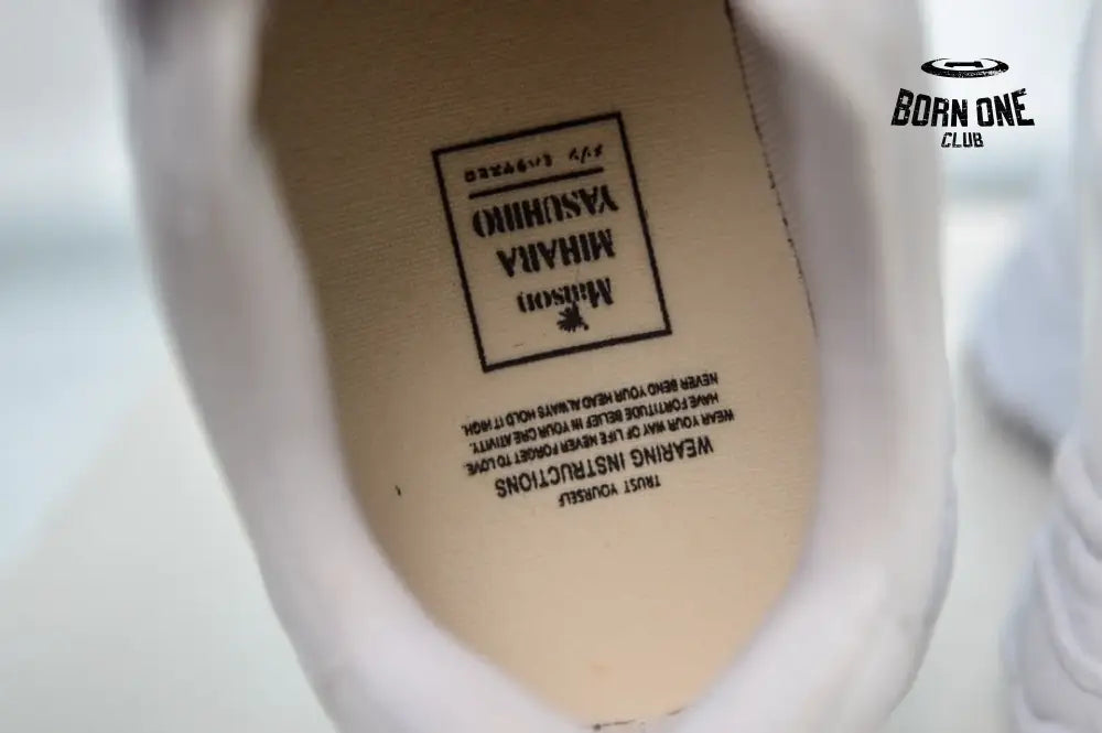 Maison Mihara Yasuhiro Wayne Sole Leather Low-top Sneaker White