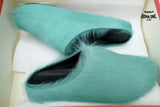 Marni Long-hair Calfskin Fussbett Sabot Green