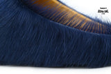 Marni Long-hair Calfskin Fussbett Sabot Navy