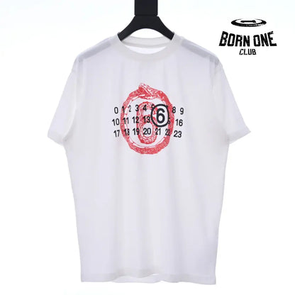 MM6 Maison Margiela Year of the Snake T-Shirt in White Camiseta