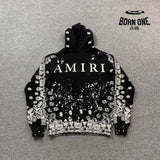 Moletom Amiri Bandana Bleach All Over