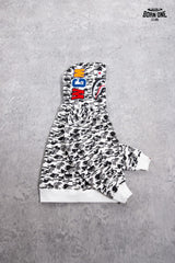 Moletom Bape Shark Full Zip Hoodie White Camo