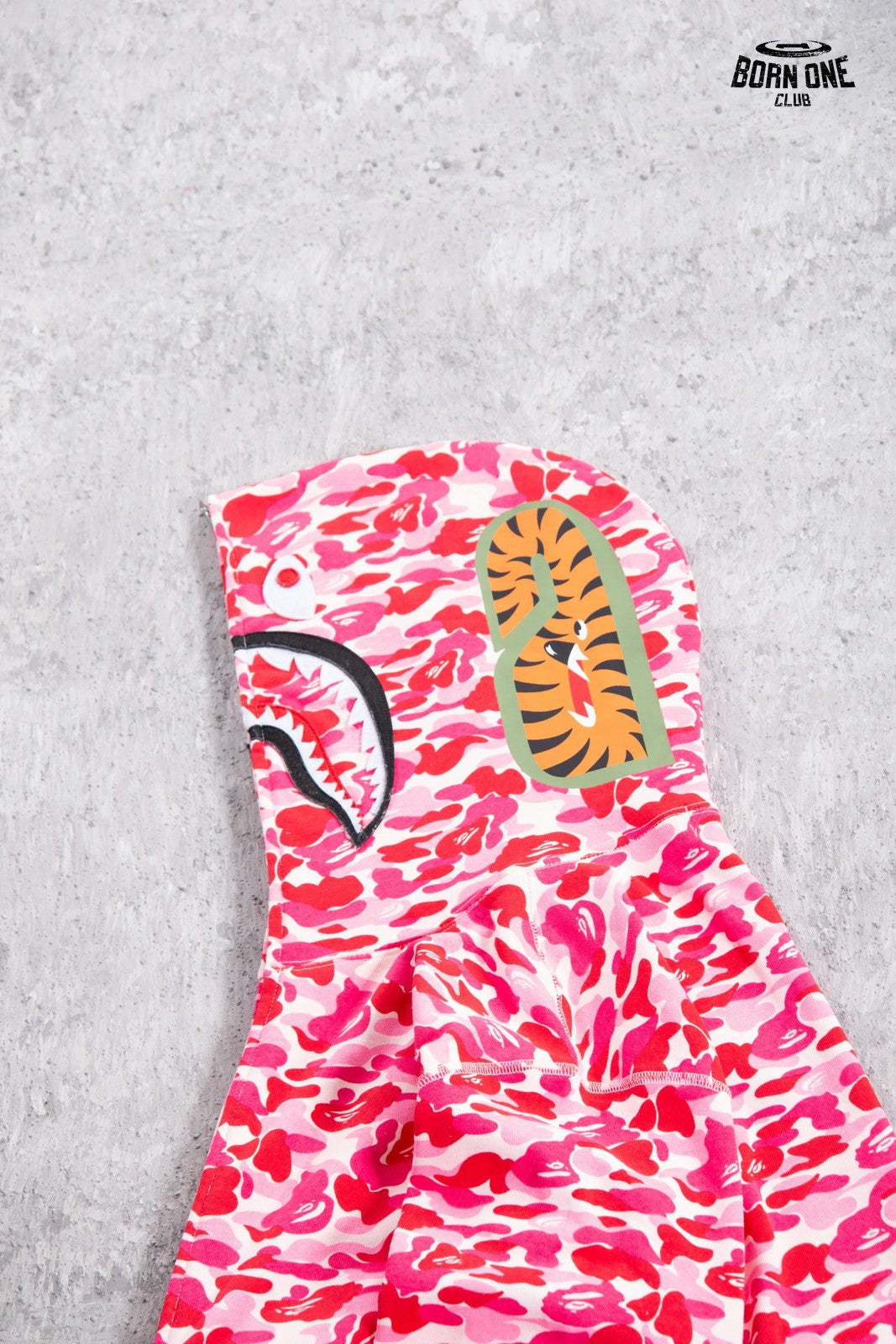 Moletom Bape Shark Full Zip Hoodie Pink Camo