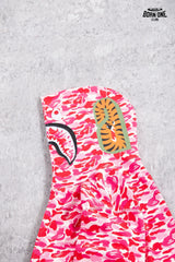 Moletom Bape Shark Full Zip Hoodie Pink Camo