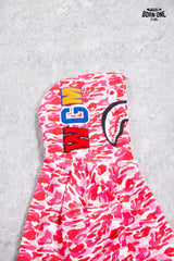 Moletom Bape Shark Full Zip Hoodie Pink Camo