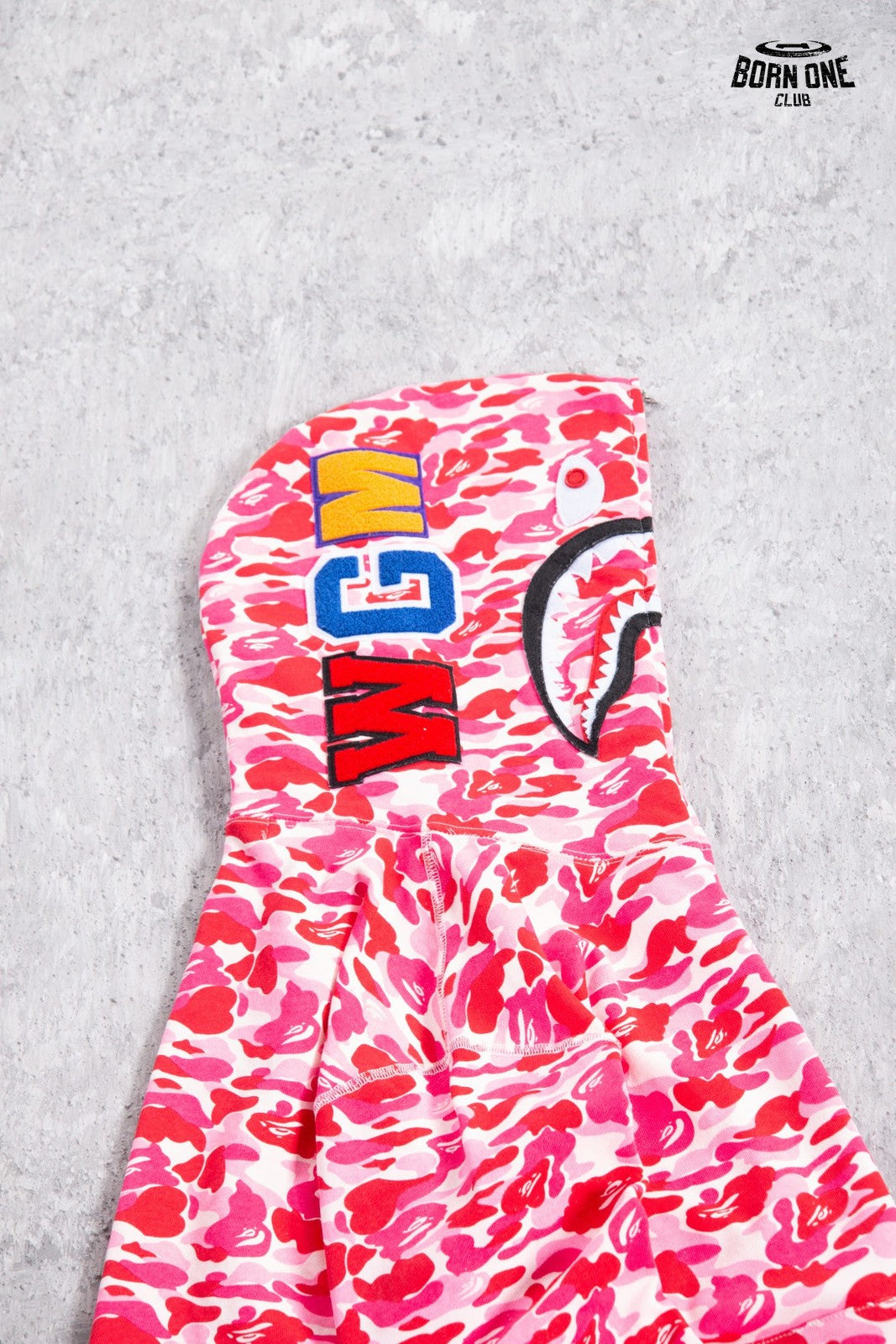 Moletom Bape Shark Full Zip Hoodie Pink Camo