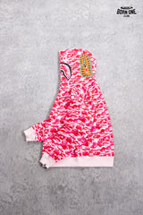 Moletom Bape Shark Full Zip Hoodie Pink Camo