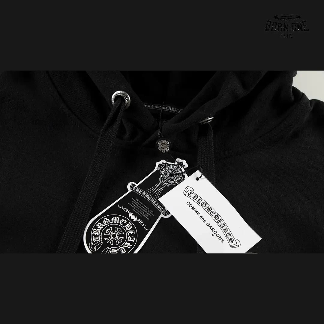 Moletom Chrome Hearts Big Cross Logo Hoodie Black