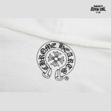 Moletom Chrome Hearts Horseshoe Cross Zip Up Hoodie White