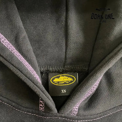 Moletom Corteiz Alcatraz Hoodie Black & Purple