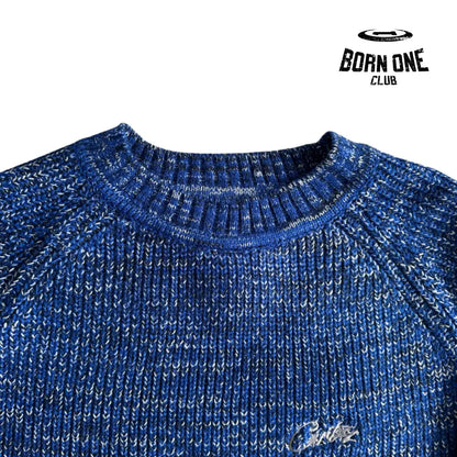 Moletom Corteiz Mixed Yarn Allstarz Sweater Blue