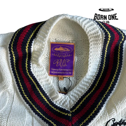 Moletom Corteiz Neck Sweater White