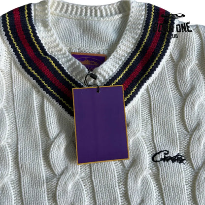 Moletom Corteiz Neck Sweater White