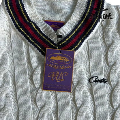 Moletom Corteiz Neck Sweater White