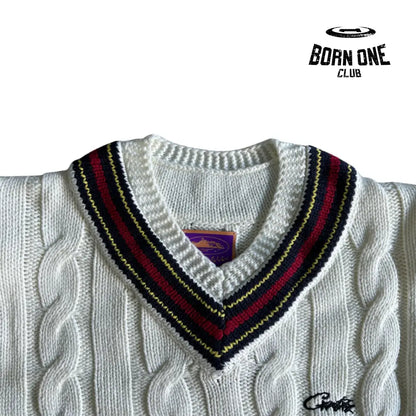 Moletom Corteiz Neck Sweater White