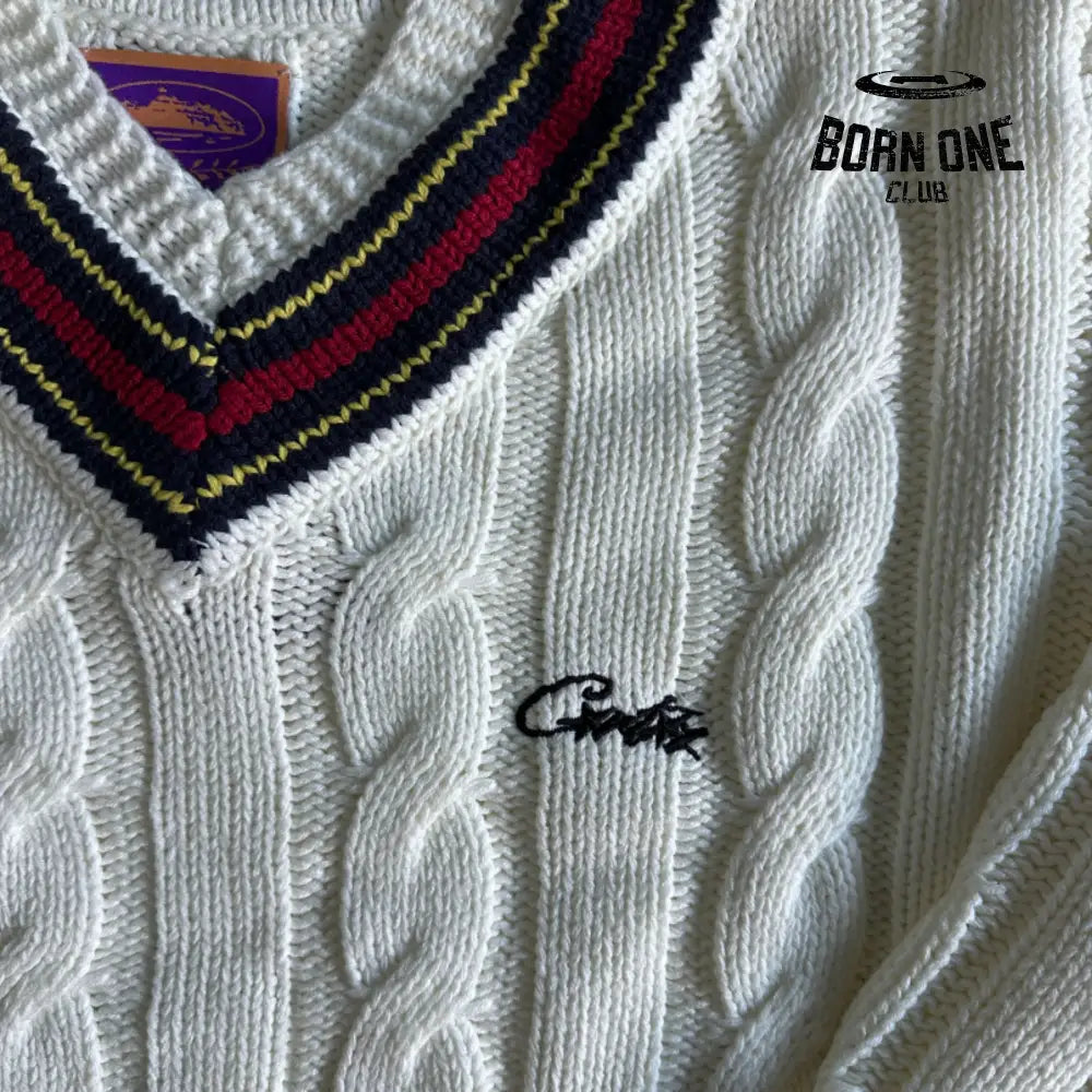 Moletom Corteiz Neck Sweater White