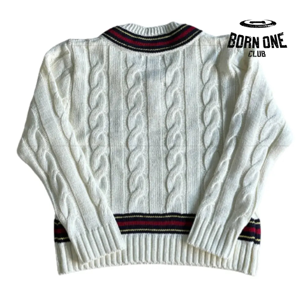 Moletom Corteiz Neck Sweater White