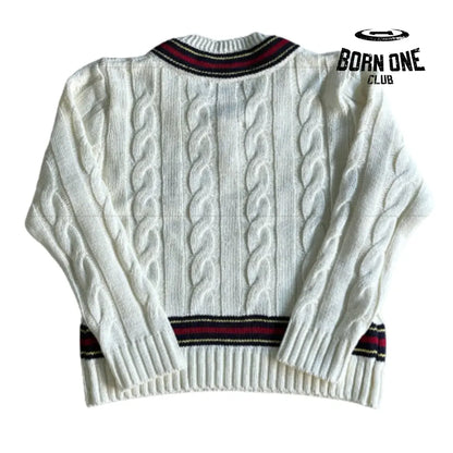 Moletom Corteiz Neck Sweater White