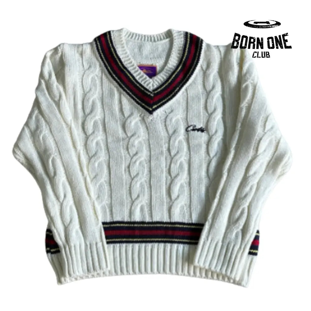Moletom Corteiz Neck Sweater White P