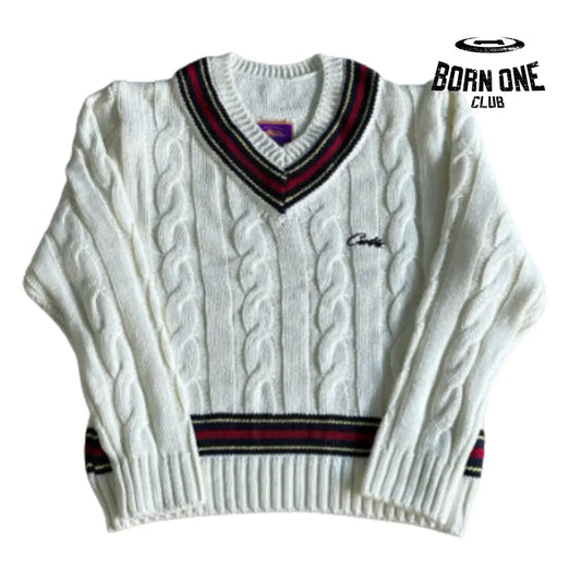 Moletom Corteiz Neck Sweater White P