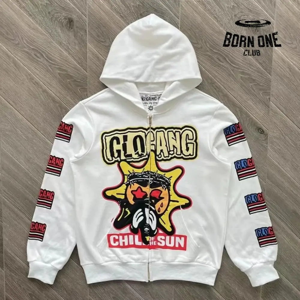 Moletom Glo Gang White the Glo Boyz