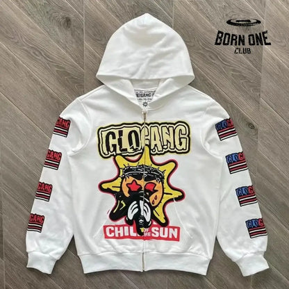 Moletom Glo Gang White the Glo Boyz