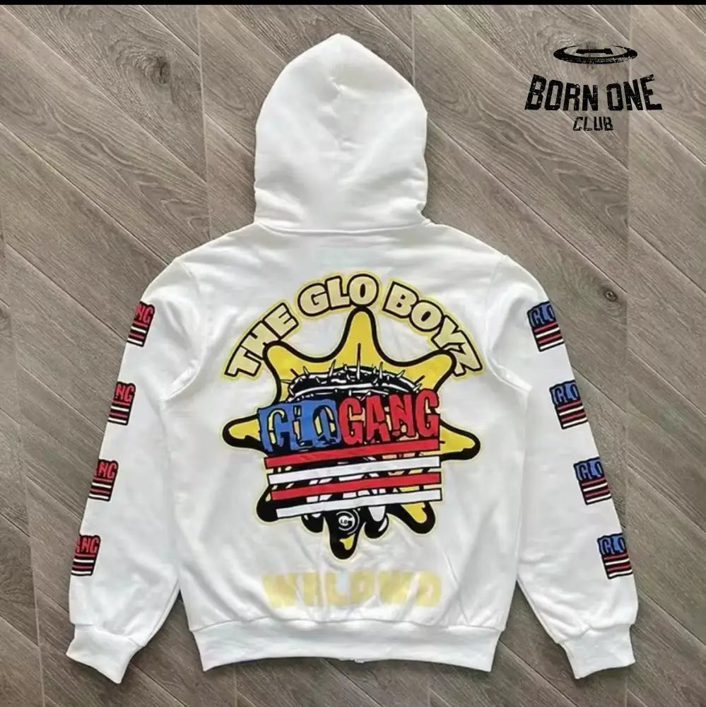 Moletom Glo Gang White the Glo Boyz